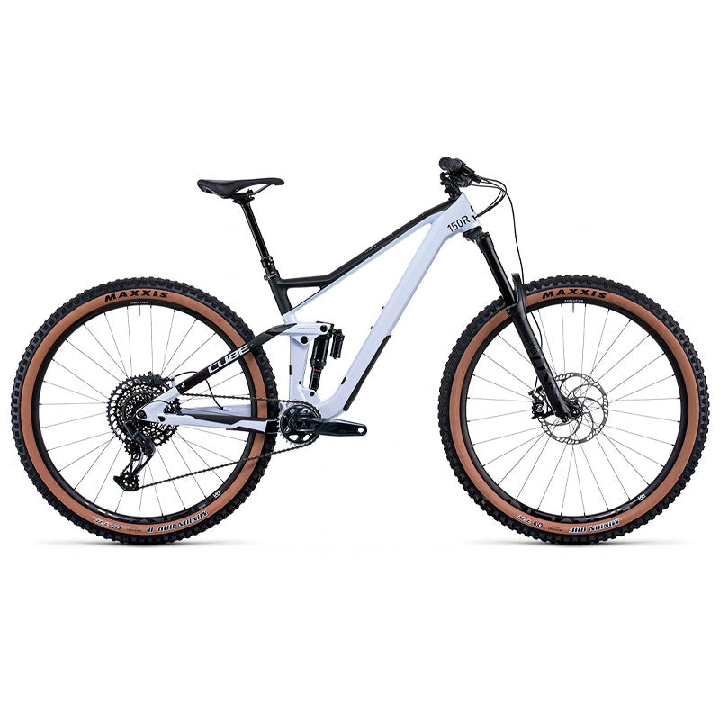 Bicicleta de montaña CUBE Stereo 150 C:62 Race Flashwhite'n'Carbon 2022 / RockShox Lyrik Select 160 mm / RockShox Super Deluxe Select+ DebonAir